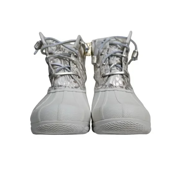 Sperry Womens 7 Medium Syren Gulf Duck Boot in Ivory NEW - Picture 4 of 11